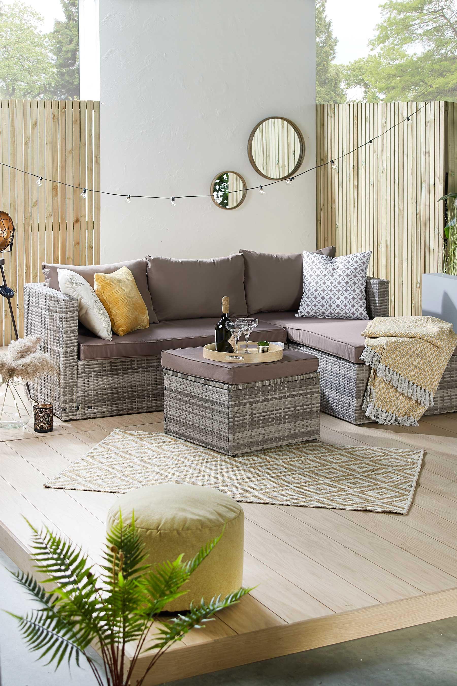 Keter Emma RattanEffect Corner Sofa Set Keter PL